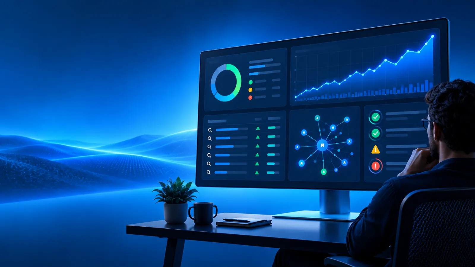 Seobility site imagery introducing SEO review concepts