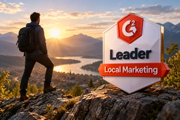 G2 Leader-Badge für lokales Marketing